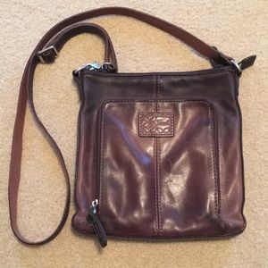 Fossil leather crossbody